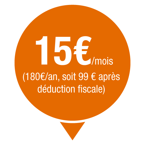 15euro par mois