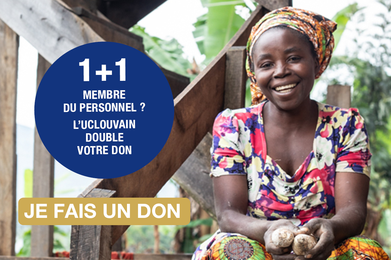 Je suis membre du personnel UClouvain et je fait un don pour le Sud-Kivu
