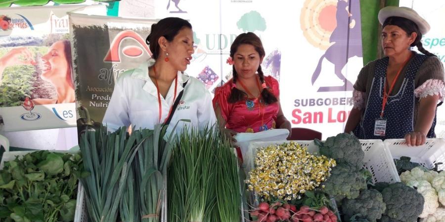 Nilda au marché de Tarija
