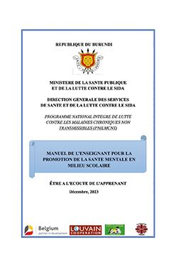 Manuel de l'enseignant pour la promotion de la santé mentale en milieu scolaire